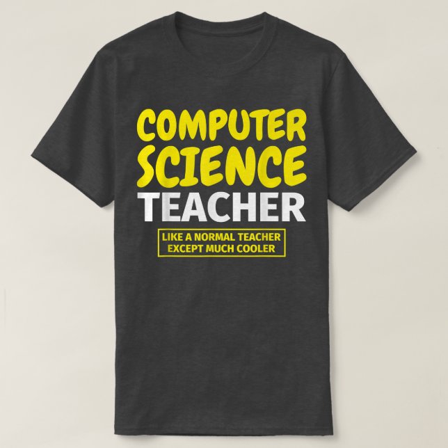 T-shirt Enseignant en informatique drôle (Design devant)