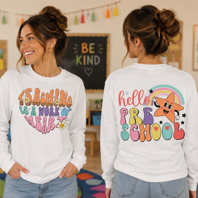 T-shirt Enseignant en maternelle rentrée des classes (Créateur téléchargé)