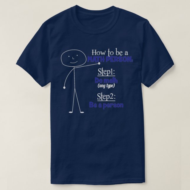 T-shirt Enseignant en mathématiques (Design devant)