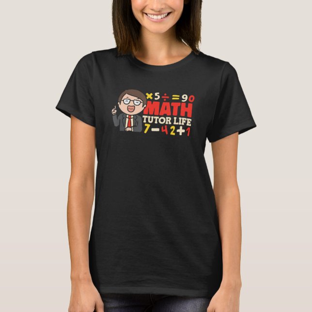 T-shirt Enseignant en mathématiques amusant - Enseignant é (Devant)