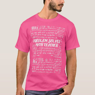 T-shirt Enseignant en mathématiques de résolution de probl