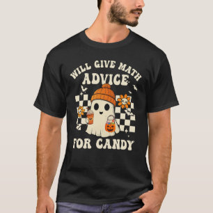 T-shirt Enseignant en mathématiques drôle Halloween Costum