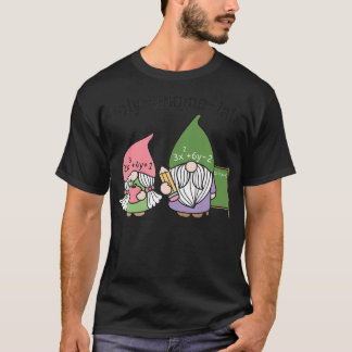 T-shirt Enseignant en mathématiques drôle Poly-Gnome-Ials