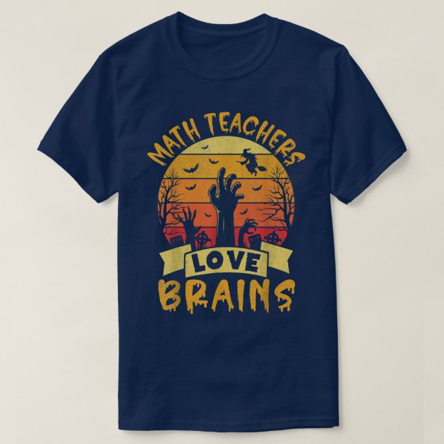 T-shirt Enseignant en Maths drôle Halloween Tous les ensei (Design devant)