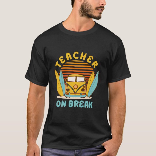 T-shirt Enseignant en pause - congé de printemps (Devant)