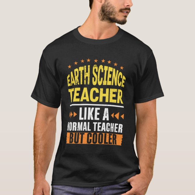 T-shirt Enseignant en Sciences de la Terre comme un enseig (Devant)