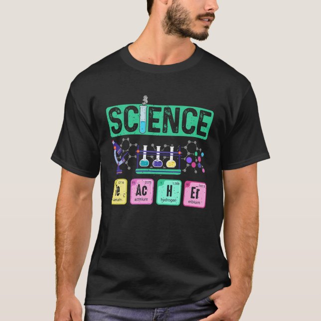 T-shirt Enseignant En Sciences Laboratoire De Chimie Ensei (Devant)