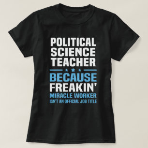 T-shirt Enseignant en sciences politiques