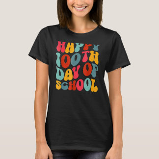 T-shirt Enseignant Enfants Retro Super 100 Jours Joyeux 10
