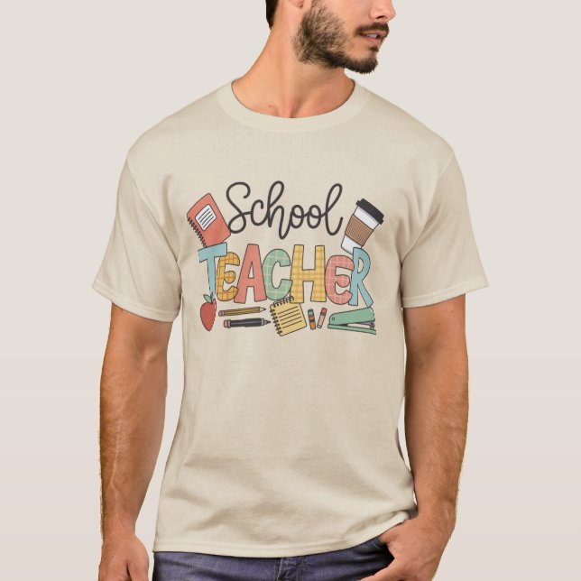 T-shirt Enseignant enseignant aux futurs dirigeants Cadeau (Devant)