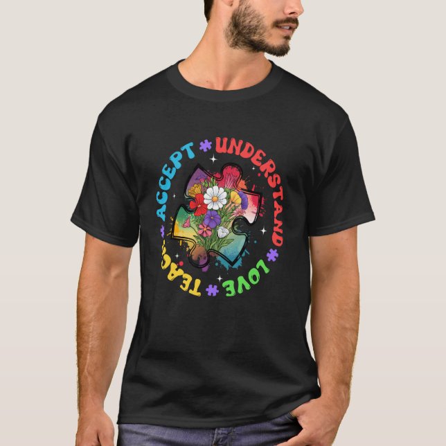 T-shirt Enseignant Enseigner Accepter Comprendre Amour Sen (Devant)