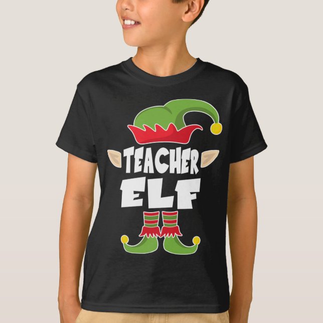 T-shirt Enseignant Escadron d'elfes Enseigner Costume d'el (Devant)