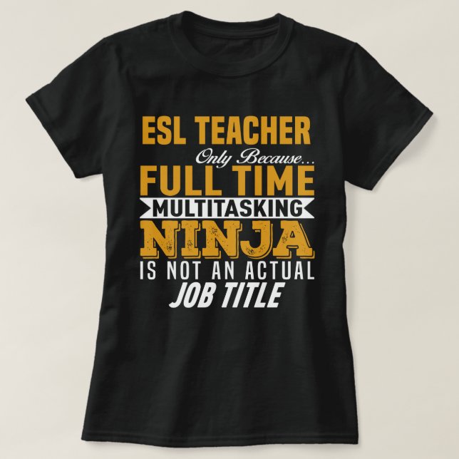 T-shirt Enseignant ESL (Design devant)