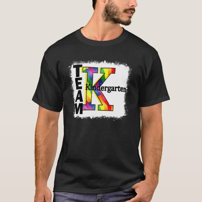 T-shirt Enseignant et Etudiante Bleached Kindergarten Back (Devant)