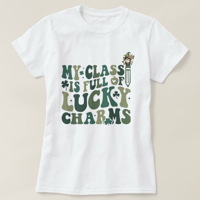 T-shirt Enseignant et Professeur Saint-Patrick Ma Classe  (Design devant)