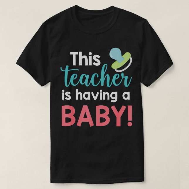 T-shirt Enseignant Faire-part de grossesse Enseignant ayan (Design devant)