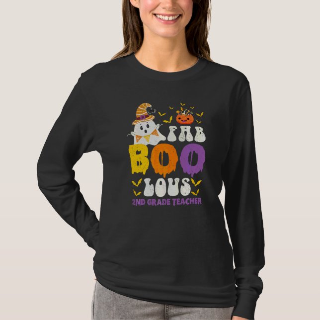 T-shirt Enseignant Fantôme de 2e année Faboolous Costume d (Devant)