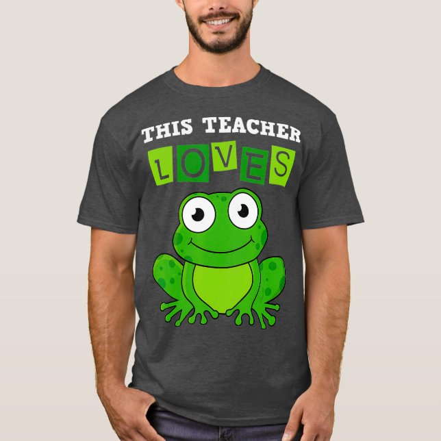T-shirt Enseignant Grenouille verte jardin d'enfants (Devant)