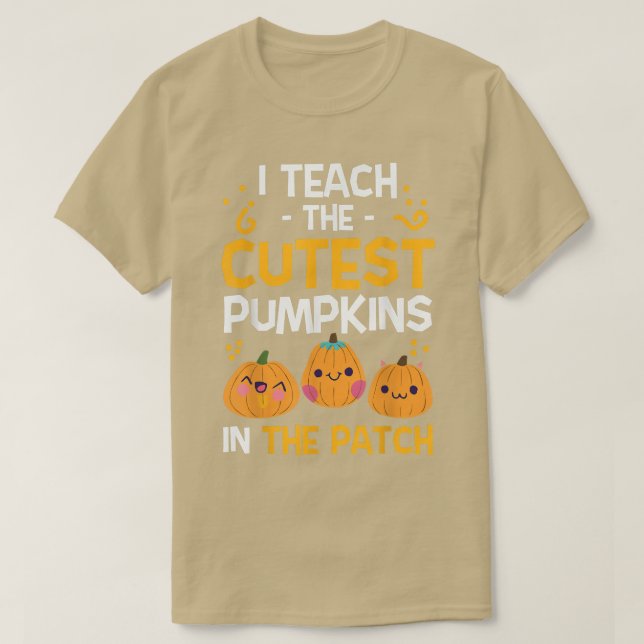 T-shirt Enseignant Halloween Enseignant jardin d'enfants l (Design devant)