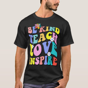 T-shirt Enseignant Hippy super Soyez gentil Enseigner Amou