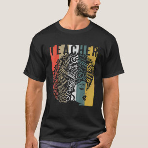 T-shirt Enseignant Histoire noire Reine Melanin Afro-Afric