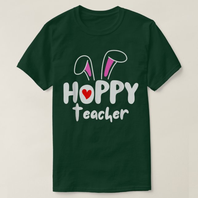 T-shirt Enseignant Hoppy Bunny  (Design devant)