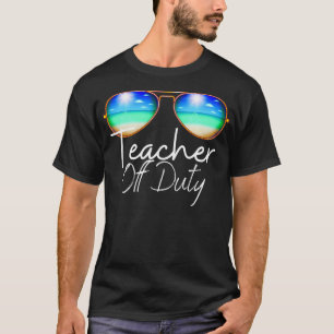 T-shirt Enseignant Hors Service Dernier Jour De L'École E