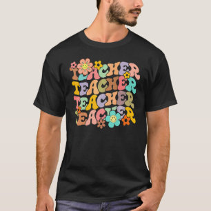 T-shirt Enseignant Inspirant La Vie Prof Enseignant Groovy