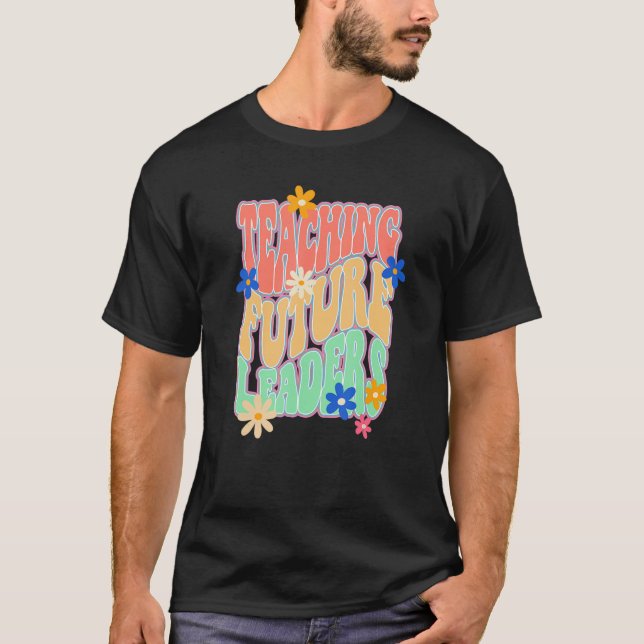 T-shirt Enseignant Inspirationnel Coloré Élémentaire Moyen (Devant)