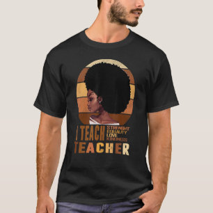 T-shirt Enseignant intelligent noir Amour afro Mélanine Af
