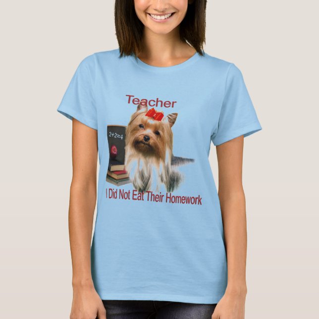 T-shirt Enseignant Je n'ai pas mangé (Devant)