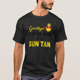 T-shirt Enseignant Journée Dernière De L'École Adieu Plan