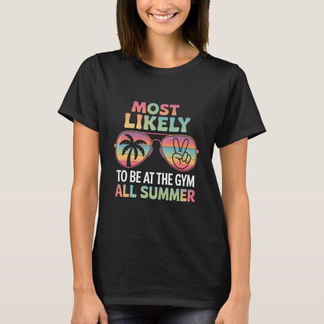 T-shirt Enseignant le plus susceptible de fréquenter la sa (Devant)