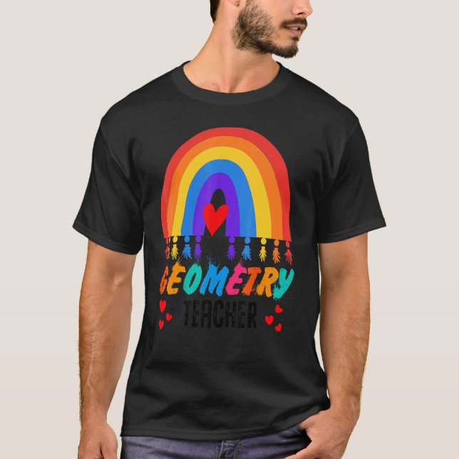 T-shirt Enseignant Mat Math Enseignant Mathématique Géomét (Devant)