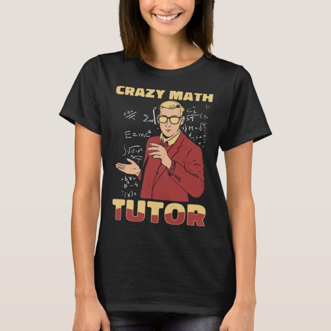 T-shirt Enseignant Math Enseignant fou Enseignement Enseig (Devant)