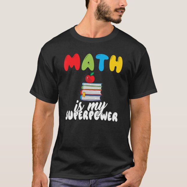 T-shirt Enseignant Math Première Classe Cute Mathématique  (Devant)