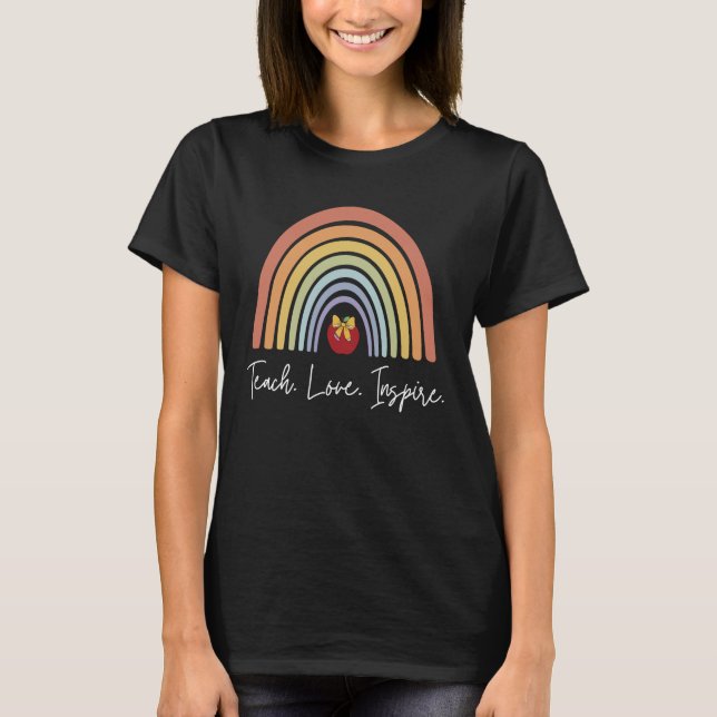 T-shirt enseignant mignon enseigner l'amour inspir (Devant)