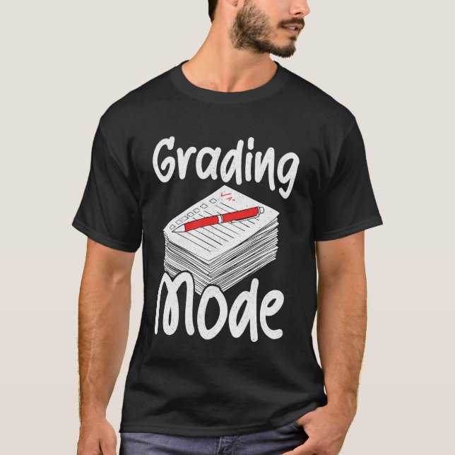 T-shirt Enseignant - Mode de notation (Devant)