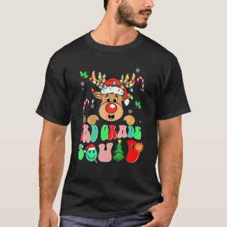 T-shirt Enseignant Noël Funny 3e année Escadron Reindeer G