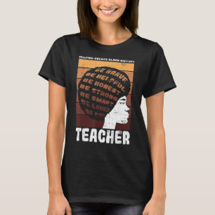 T-shirt Enseignant noir Africain-Américain Black Hist