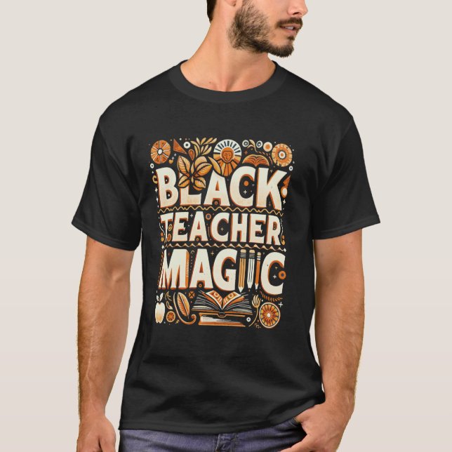 T-shirt Enseignant noir apprécié Éducateur Professeur Ense (Devant)