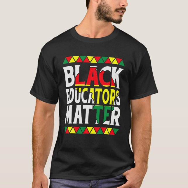 T-shirt Enseignant Noir Enseignant Noir Histoire Mois (Devant)