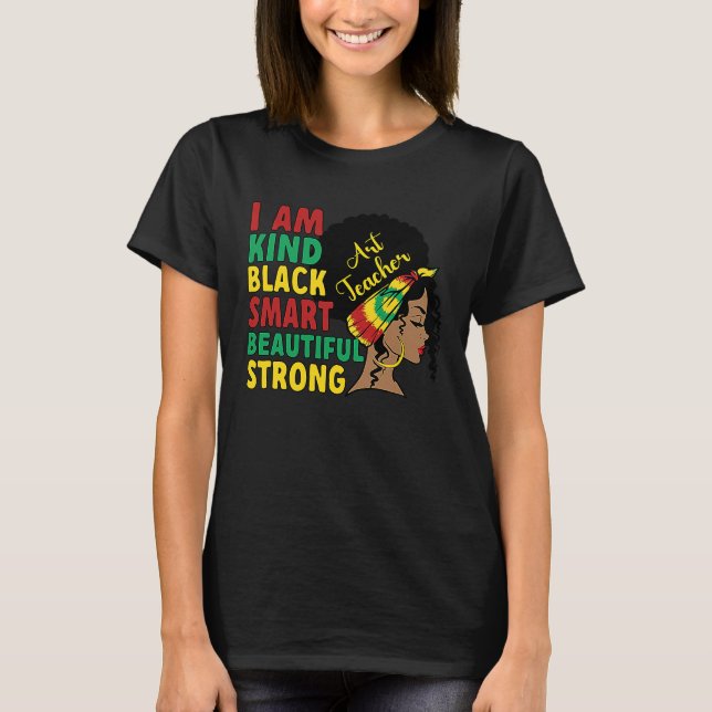 T-shirt Enseignant noir Enseignement afro-américain 1 (Devant)