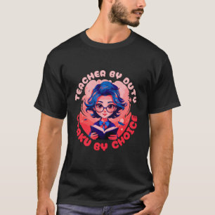 T-shirt Enseignant Par Devoir Otaku Par Choice Anime Ensei