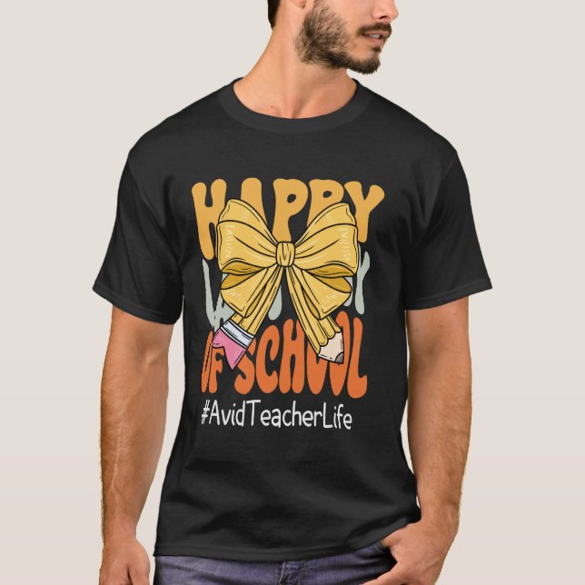T-shirt Enseignant Passionné Dernier Jour D'école Coquette (Devant)