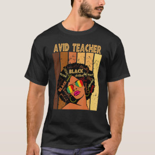 T-shirt Enseignant passionné Histoire noire afro-américain