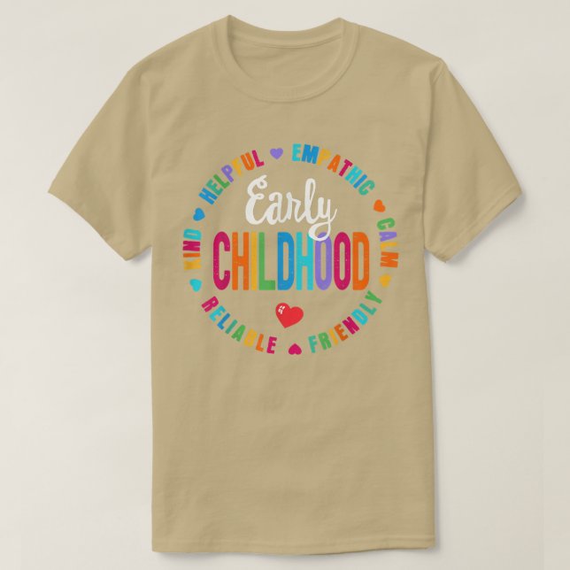 T-shirt Enseignant Petite enfance SQUAD Programme préscola (Design devant)