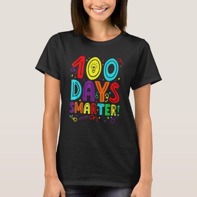 T-shirt Enseignant plus intelligent de 100 jours Élève Joy (Devant)