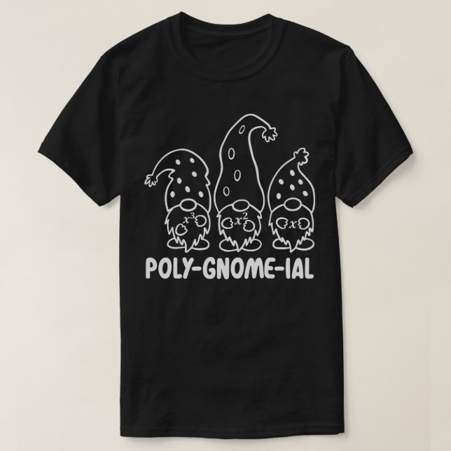 T-shirt Enseignant Polynoméial Polynoméial Gnome Math (Design devant)