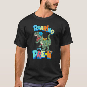 T-shirt Enseignant Pré K Retour À L'École Préscolaire Dino